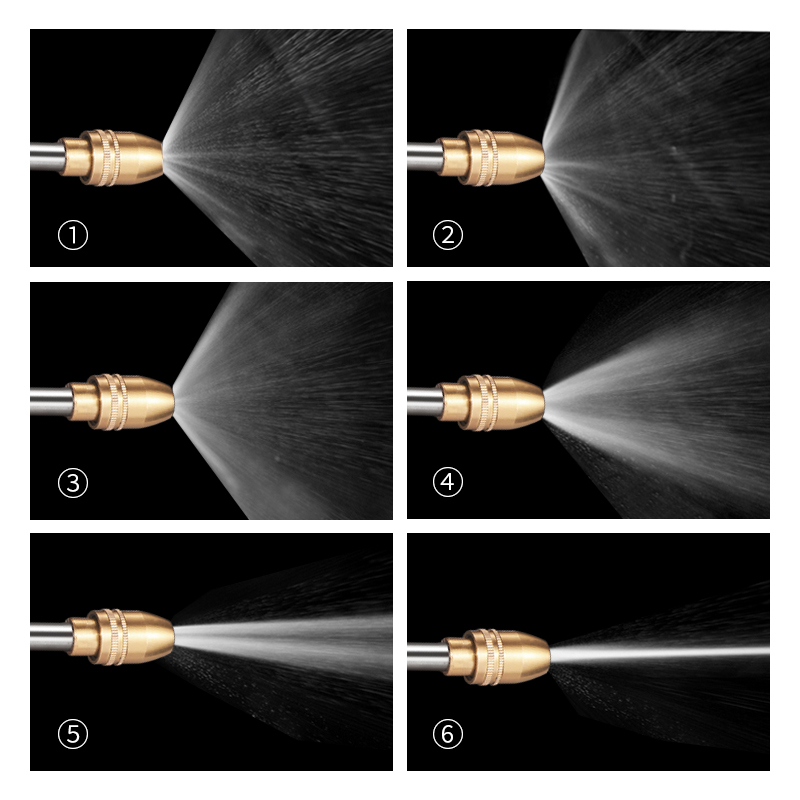 Retractable Water Hose Irrigation Gun Automatic Watering Sprayer High Pressure Car Washer Metal Gun Sprinkle Garden Hose Nozzle