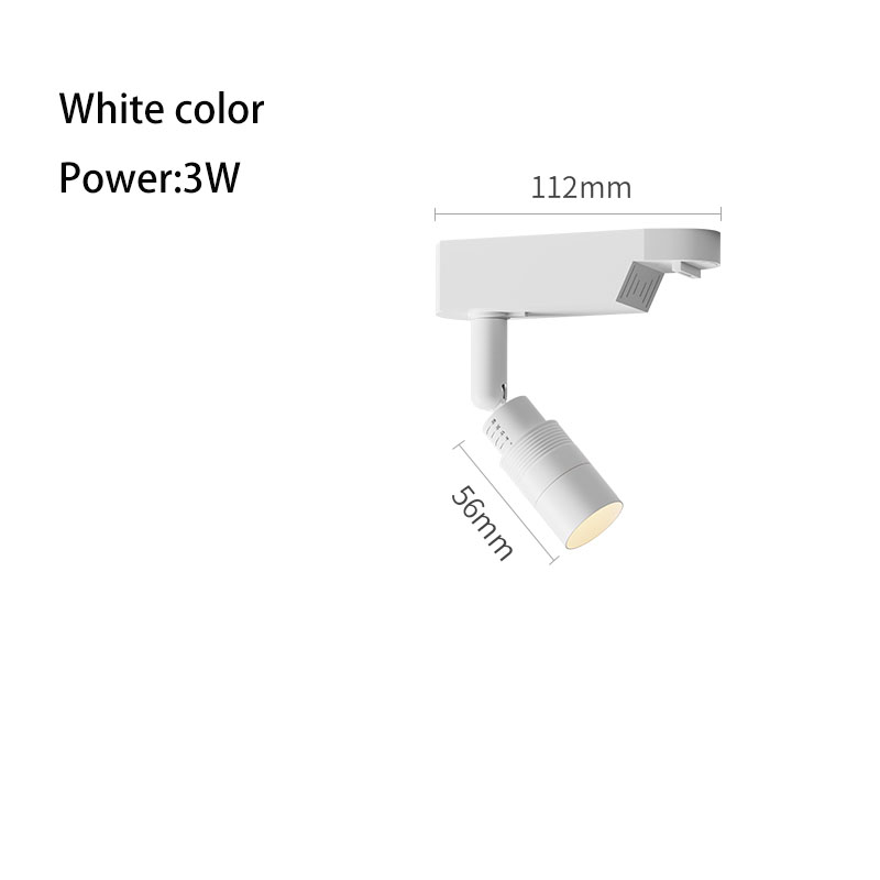 Led Track Light 3-60 Degree Adjustable Focus Small Beam Angle Rail Spot Lamp Atmosphere Museum Art Restaurant Ceiling Lighting: Blue / Brown