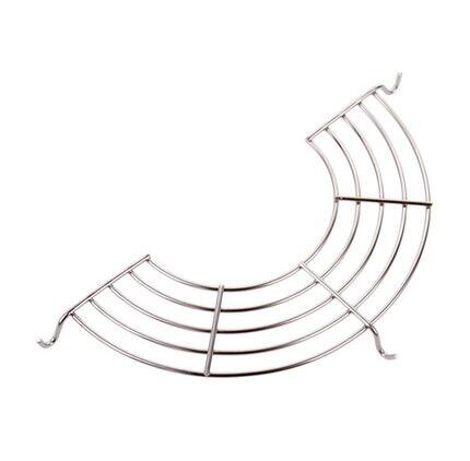 Estante para olla de vapor de acero inoxidable Semicircular, estantería de aislamiento, bandeja de vapor Lek, estante de aceite, herramienta de cocina: Medium