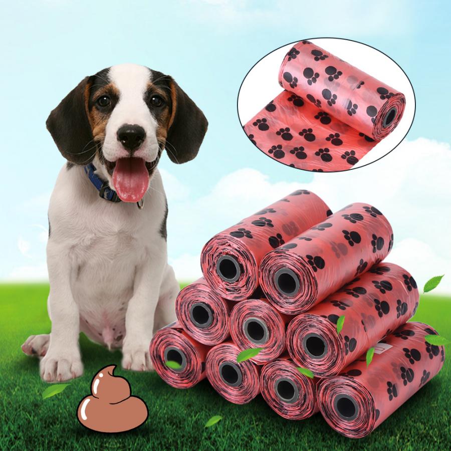 40 Rolls Dog Poop Bag Pet Pick Garbage Bag Thick and Durable Outdoor Pet Garbage Collection Bag Dog Toilet Cleaning Garbage Bags