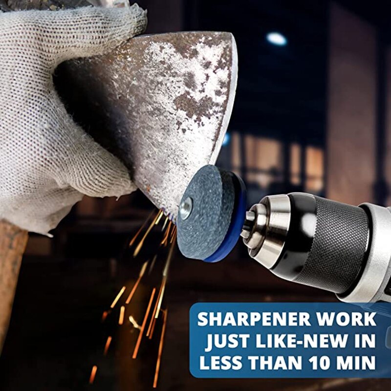 Lawn Mower Blade Sharpener Drill Attachment for Power and Hand Drill Mower Blade Sharpener Lawnmower Blade Sharpener