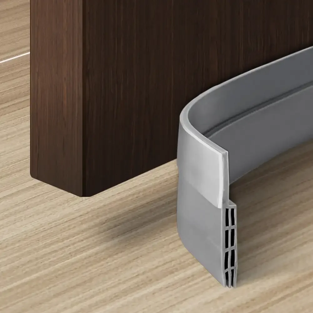 100cm Silicone Door Draught Excluder Door Bottom Sealing Strip Tape Weatherstrip Waterproof Wind Proof Sound Insulation Tape