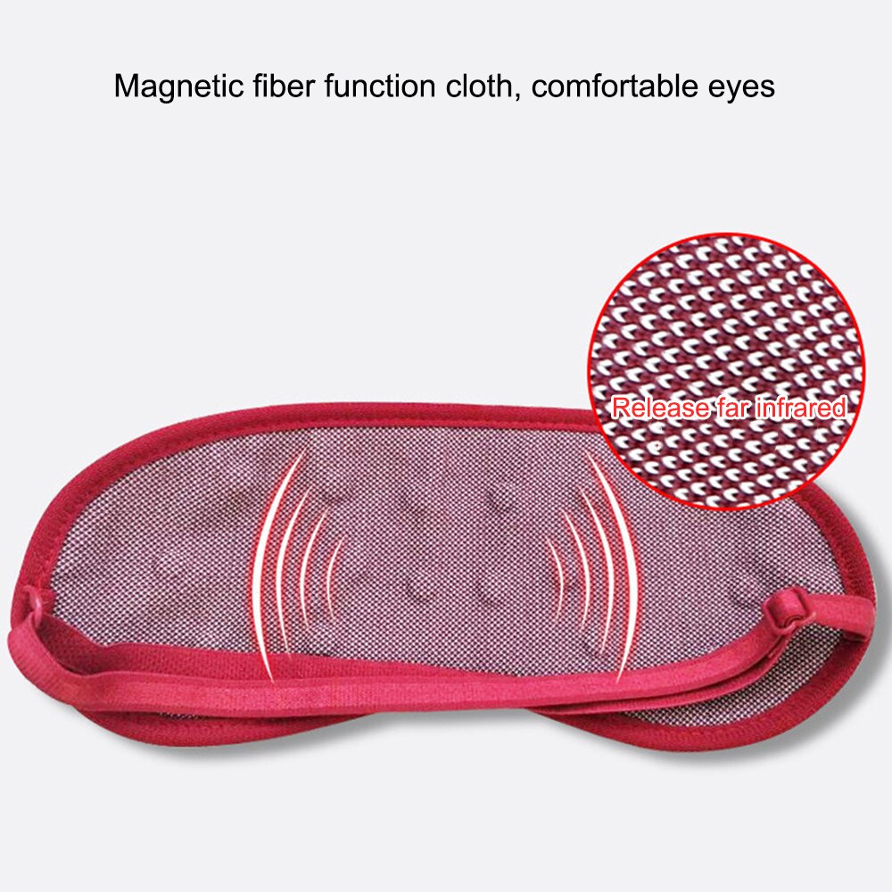 Tourmaline Eye Cover Sleeping Mask Eyeshade Infrared Magnetic Eyepatch Blindfolds Relief Fatigue Night Mask Glasses For Sleep