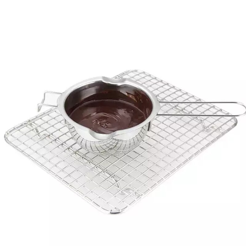 Rustfrit stål chokolade smeltekande smør ting skål lang greb håndtag varmegryde gør det selv køkken madlavning dessert bageværktøj