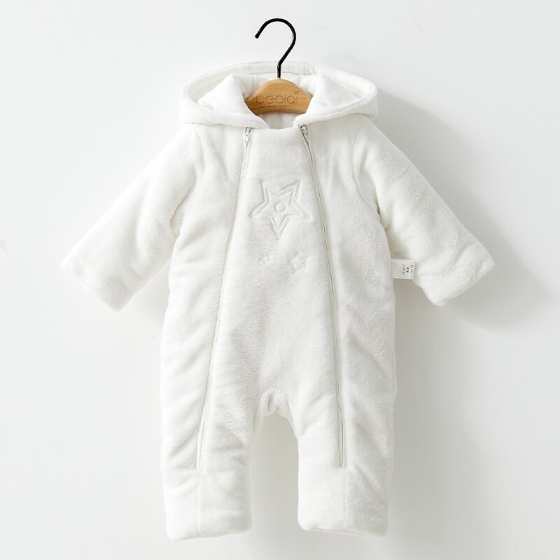 Korallen Vlies Gesamt Karosserie Baby Warme Winter Overall Insgesamt Strampler freundlicher Junge Mädchen Klettern Pyjama Kleidung Outfits