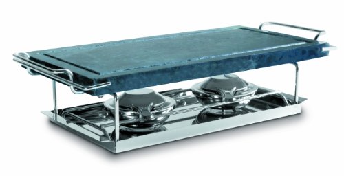 IBILI 755000 - Grill Piedra para hacer carne y verduras, 37X18 Cm
