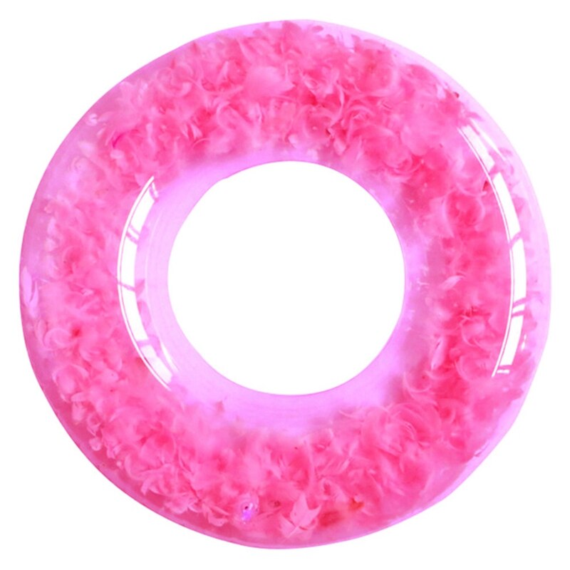 Flotador circular para nadar en la playa, EN LA Piscina de agua inflable, anillo de plumas redondas, de verano: White
