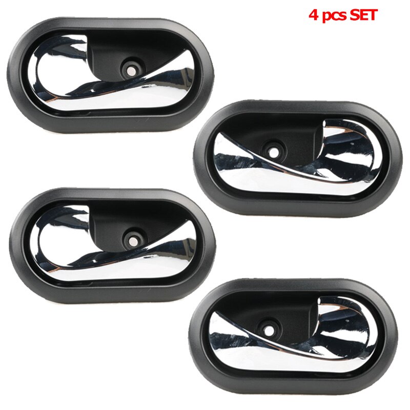4/2/1 Uds manijas de puerta Interior de coche Interior puerta 8200733848 mando 8200733847 para Duster Renault Logan: 1 set 4pcs