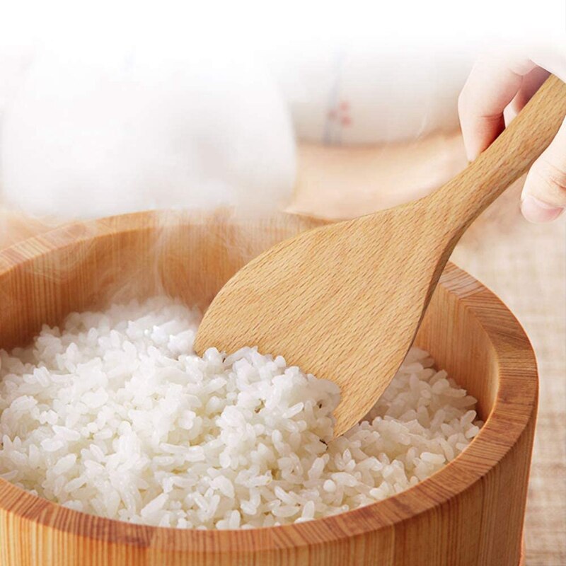 Wooden Cooking Utensils, 4-Piece Wood Cooking Spoons, Cooking Utensil Set, Wood Spoon for Nonstick Cookware, Utensils