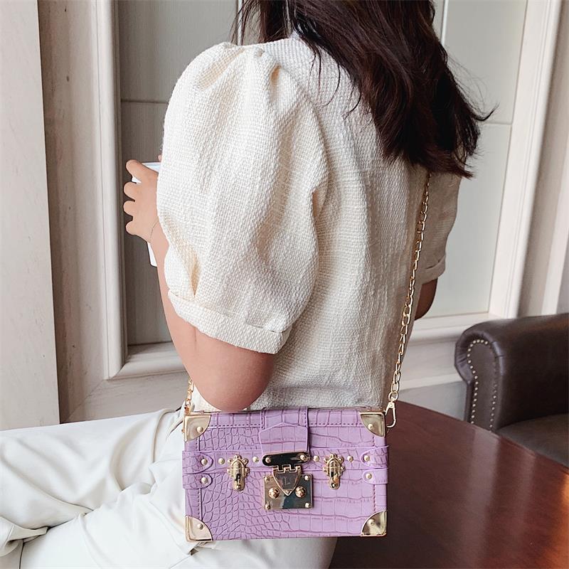 pierre modèle boîte Style femmes sacs à main et sacs à main pochette en cuir épaule chaîne sac femme sac à bandoulière Bolsas