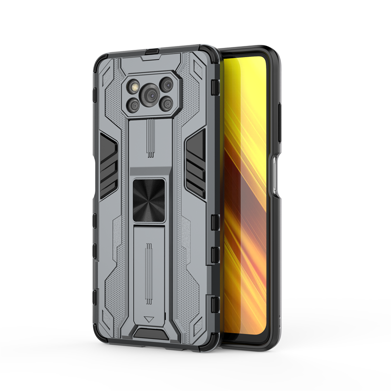 For Poco-X3 Pro Case Magnetic Kickstand Armor Camera Lens Protect Phoen Case For Xiaomi Poco X3 NFC Little X 3 PocoX3 Back Cover: CANVAS / Blue