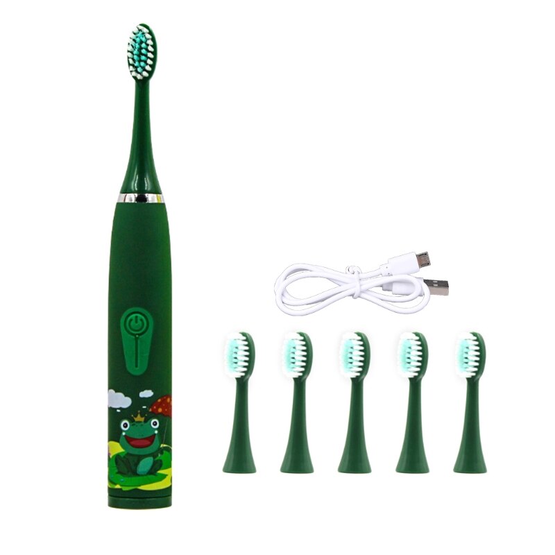 Kinderen Automatische Tandenborstel Ultrasone Tandenborstel Elektrische Tandenborstel Voor Kinderen, 4 Reiniging Modes, IPX6