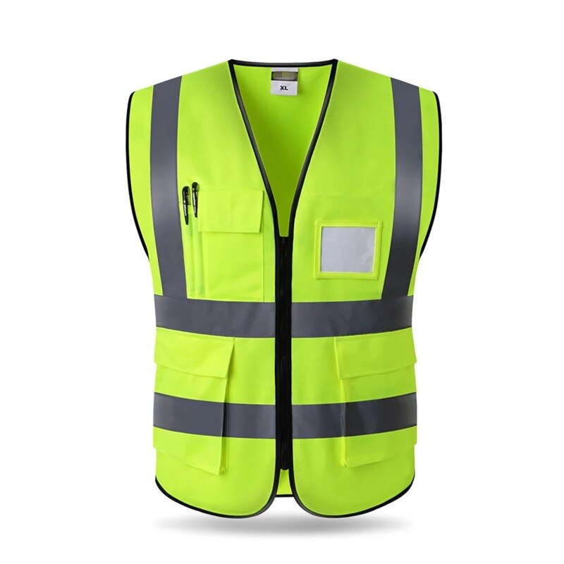 High Visibility Reflective Vest Working Clothes Motorcycle Cycling Sports Outdoor Reflective Safety Clothing Reflective Jacket: 002 Reflective Vest / L
