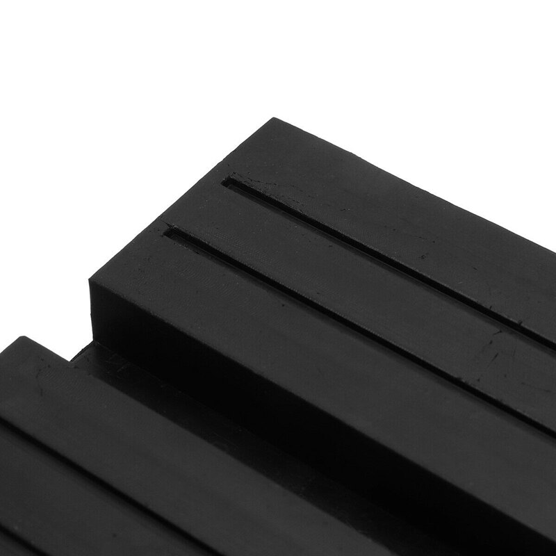 2Pcs Universal Car Slotted Lift Trolley Jack Disk Block Rubber Pad Guard Adapter
