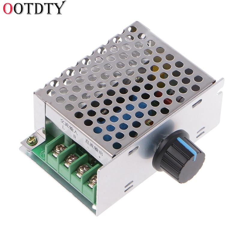 OOTDTY AC Input 220V DC Output 10-210V PWM 220V DC Brush Motor Speed Controller