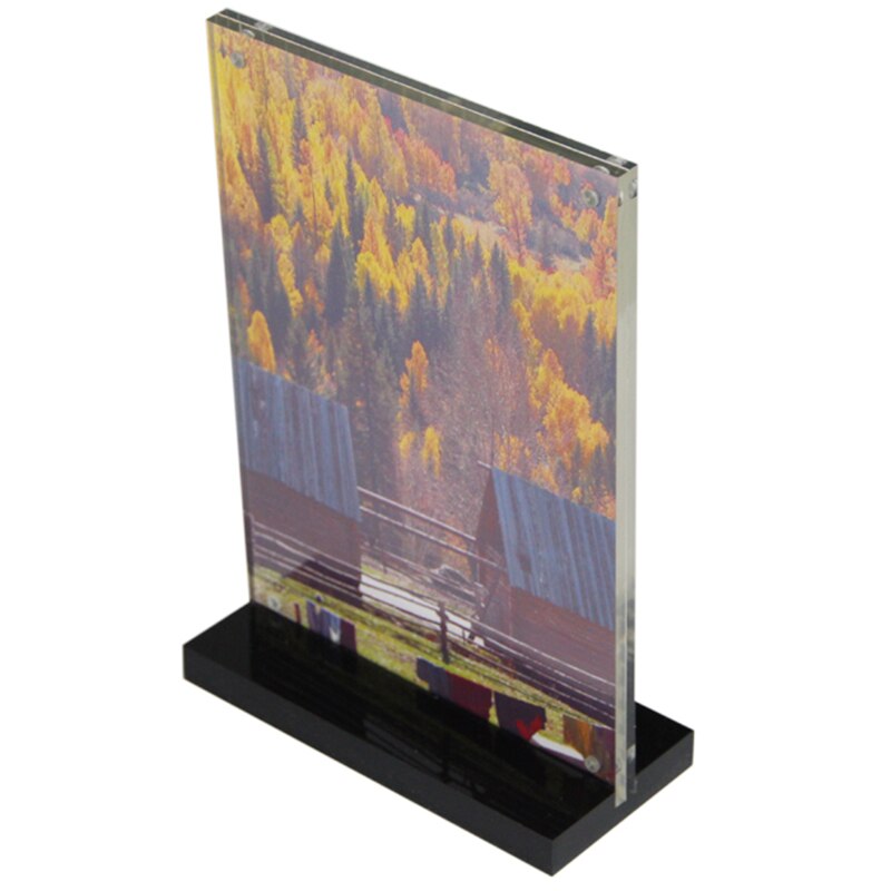 A4 210 x 297mm Acrylic Magnetic Sign Stand Display Stand Poster Paper Photo Paper Menu Advertising Display Stand