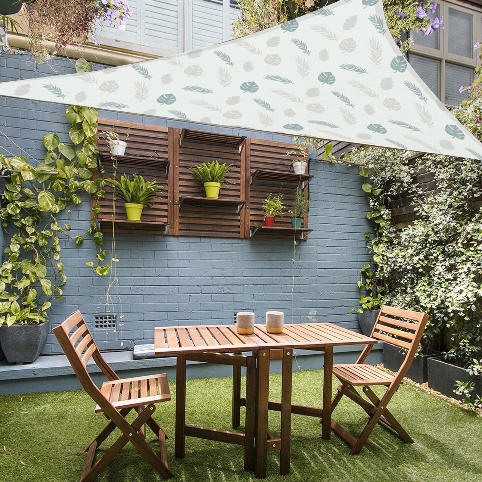 Toldo triangular para sombra de vela, refugio solar de bloque UV para instalaciones y actividades al aire libre, Patio, 2/3/4M
