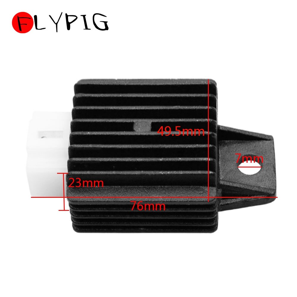 12V Motorfiets Spanningsregelaar Gelijkrichter 4Pin Voor 50cc-125cc GY6 50cc 60cc 80cc 125cc 150cc Scooter Bromfiets Go Kart Atv h055-002