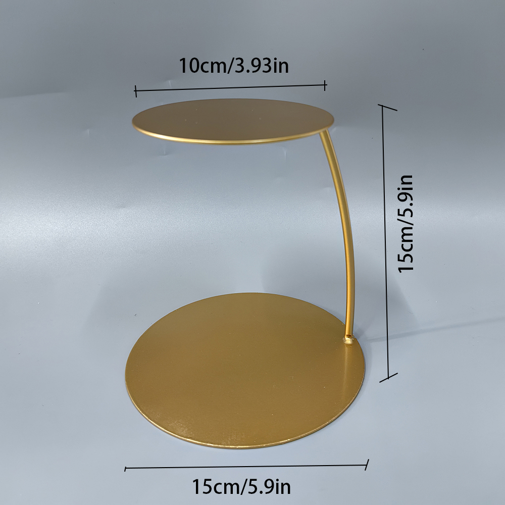 Metal Wedding Birthday Tier Cake Stand Floating Cake Separator Small Cute Party Cake Display Stand: light green