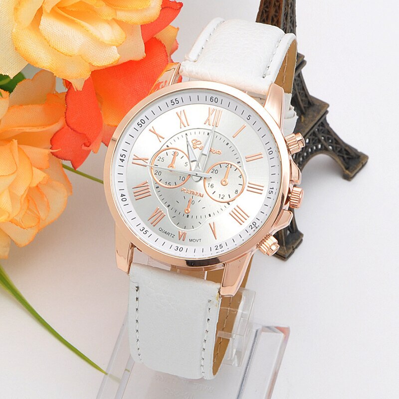 Drie-ogen horloge retro student koppel horloge mannen en vrouwen riem quartz trend horloge