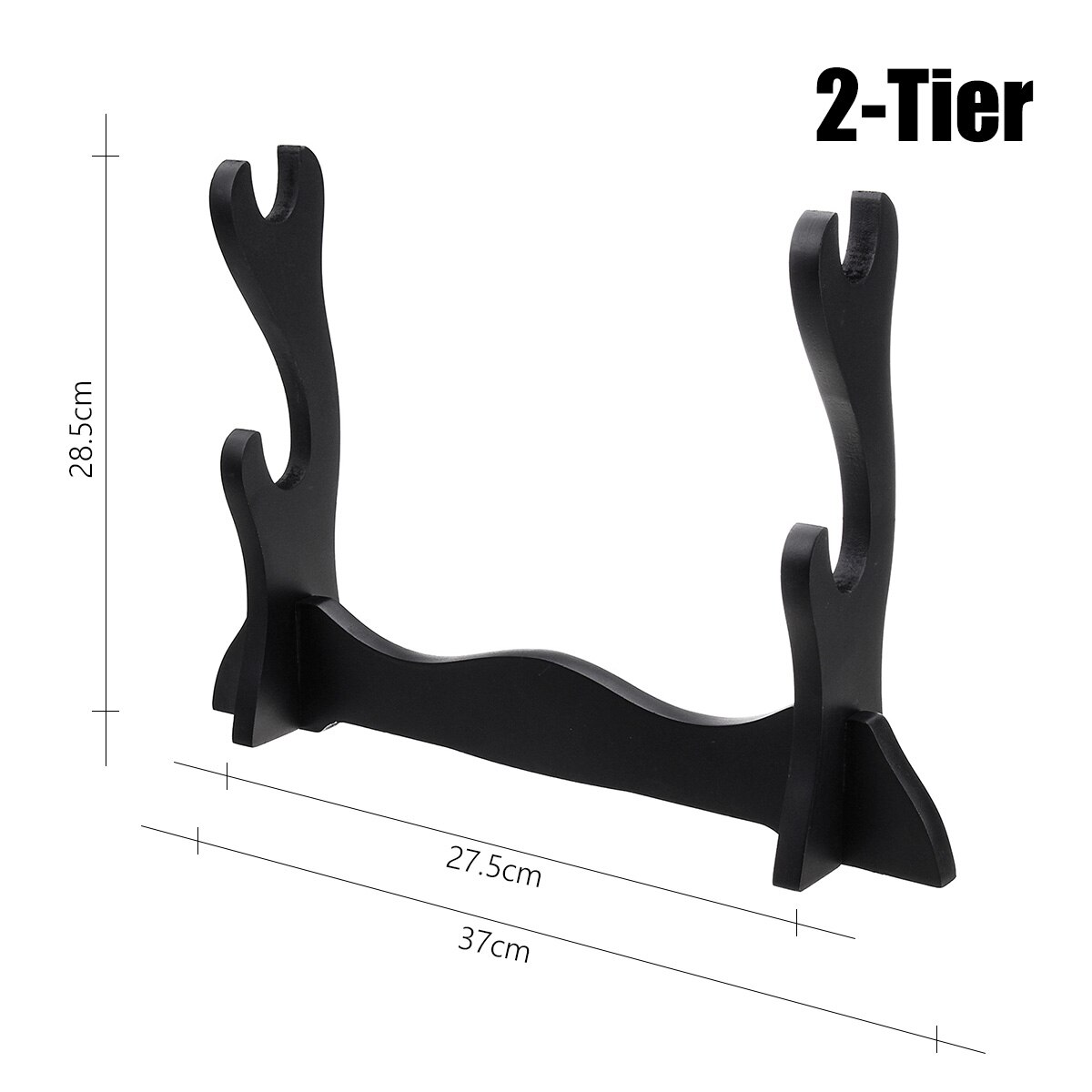 Wall-mounted 1/2/3/4-Tier Samurai Sword Holder Wakizashi Katana Holder Stand Hanger Bracket Rack Display Home Decor Decoration: 2 Tier