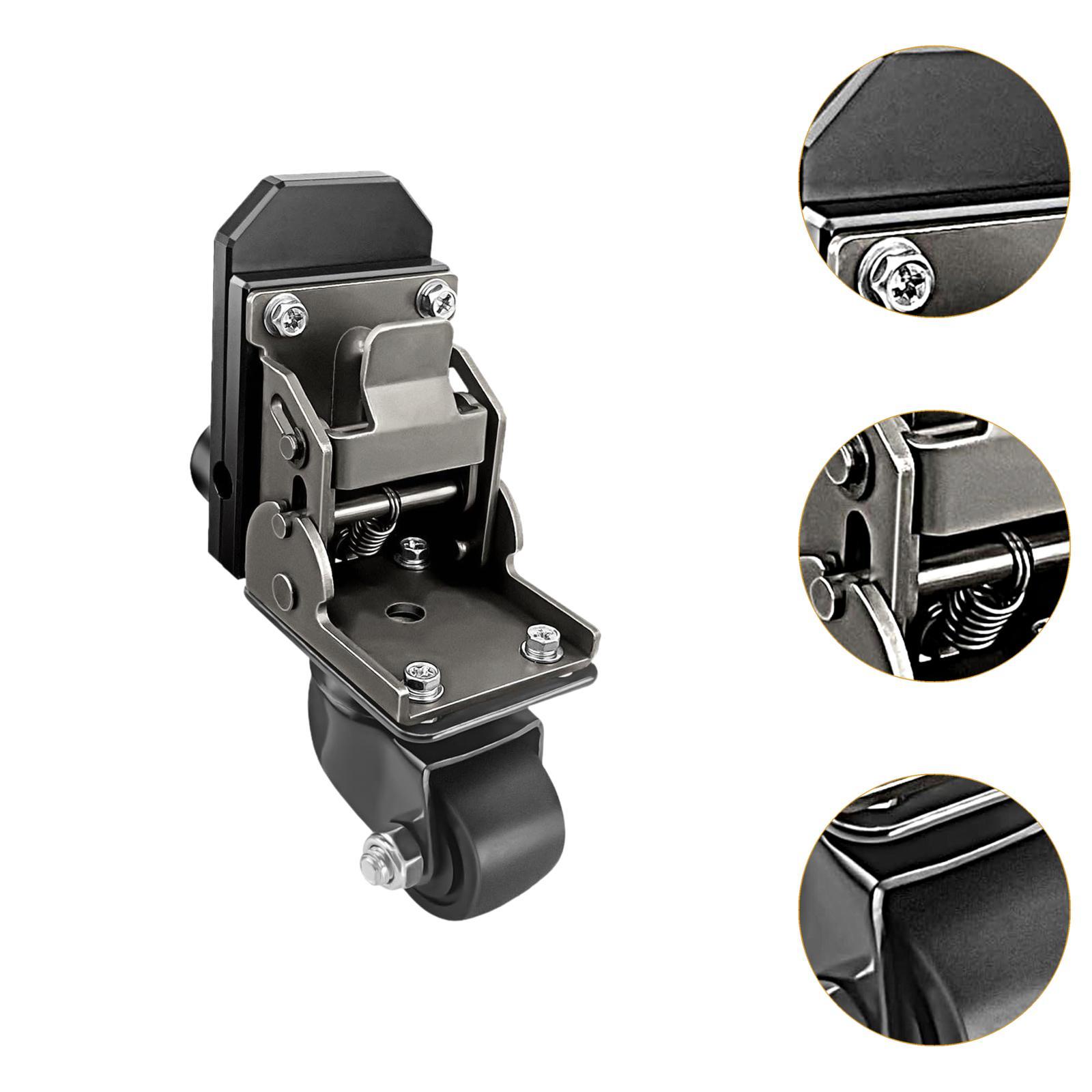 Rolling Toolbox Caster 200lbs Capacity Accessories Black for Rolling Tool Box Make Transportation Easy Construction Front Wheels