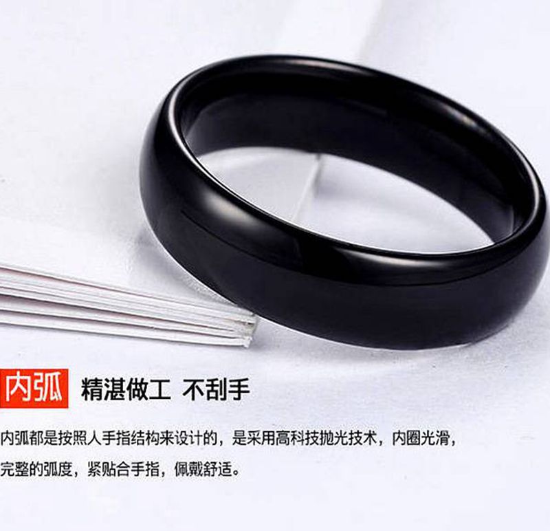 JUCHAO-anillos de acero inoxidable lisos para mujeres y hombres, joyería de compromiso de boda, oro Simple, 6MM