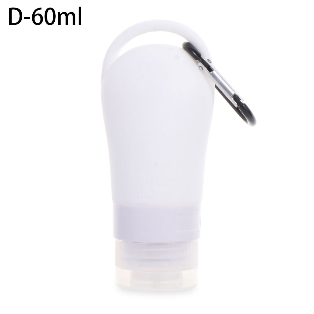 Shower Gel Shampoo Hand Washing Portable Hook Silicone Bottle Empty Bottles Squeeze Container Sub-bottling Tube: D-38ml