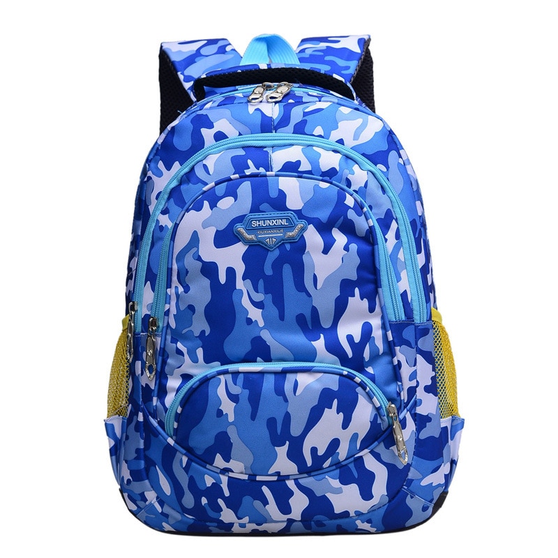 Bambini Sacchetto di Scuola di Nylon Studente Camouflage Ortopedico Da Viaggio Zainetto Alunni Zaino Adolescente Ragazzi Primaria Mochila Bookbag