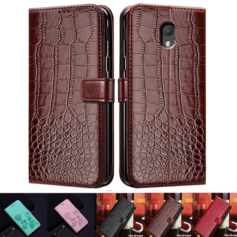 Flip Case for Alcatel 1C 5003D phone holster Wallet Leather Cases Card Slots