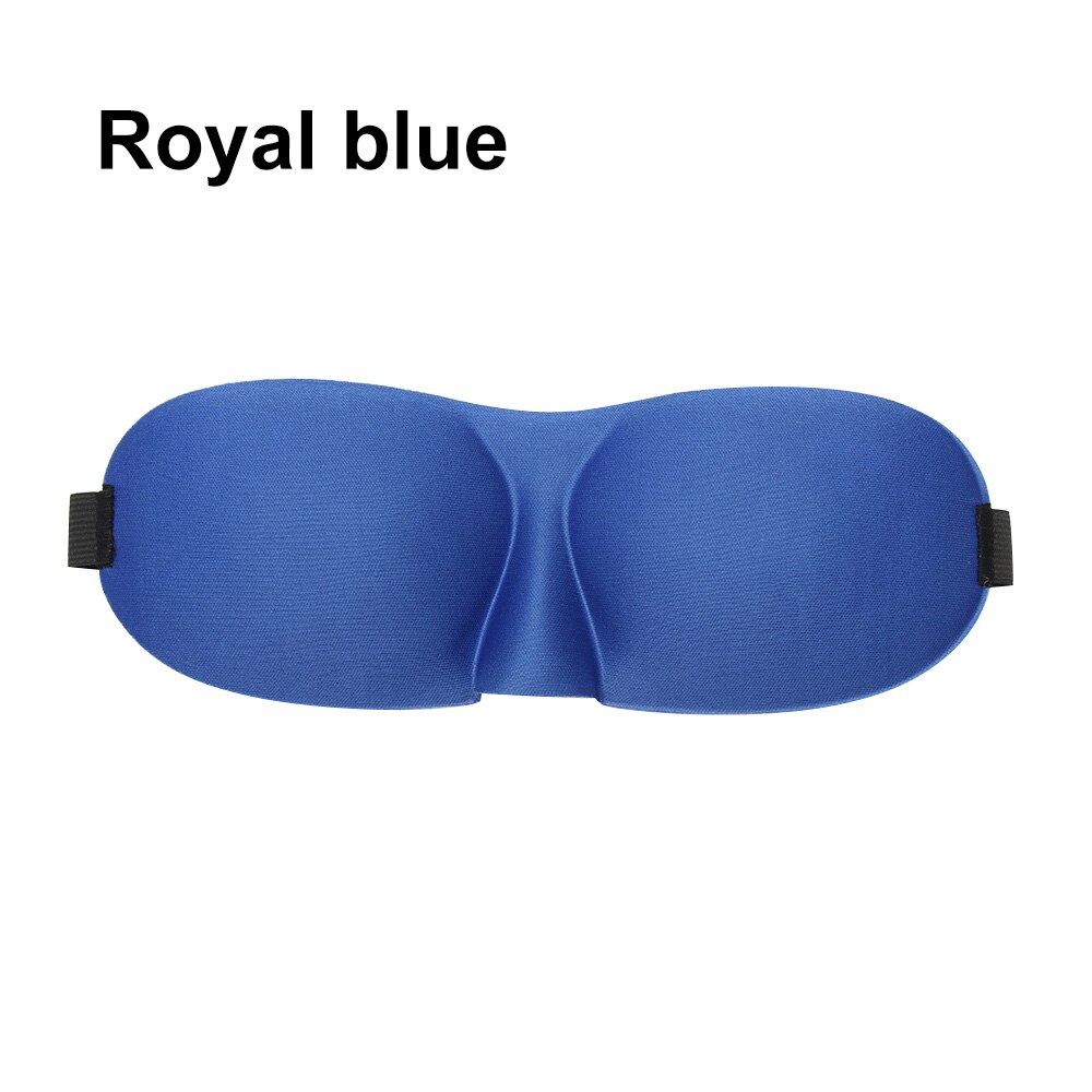 Polyester Schwamm Auge Maske Weich Gepolsterte 3D Schlaf Schwamm Masken Abdeckung Reise Rest Augenbinde Schatten Schlafen Nacht Auge Masken: königlich Blau