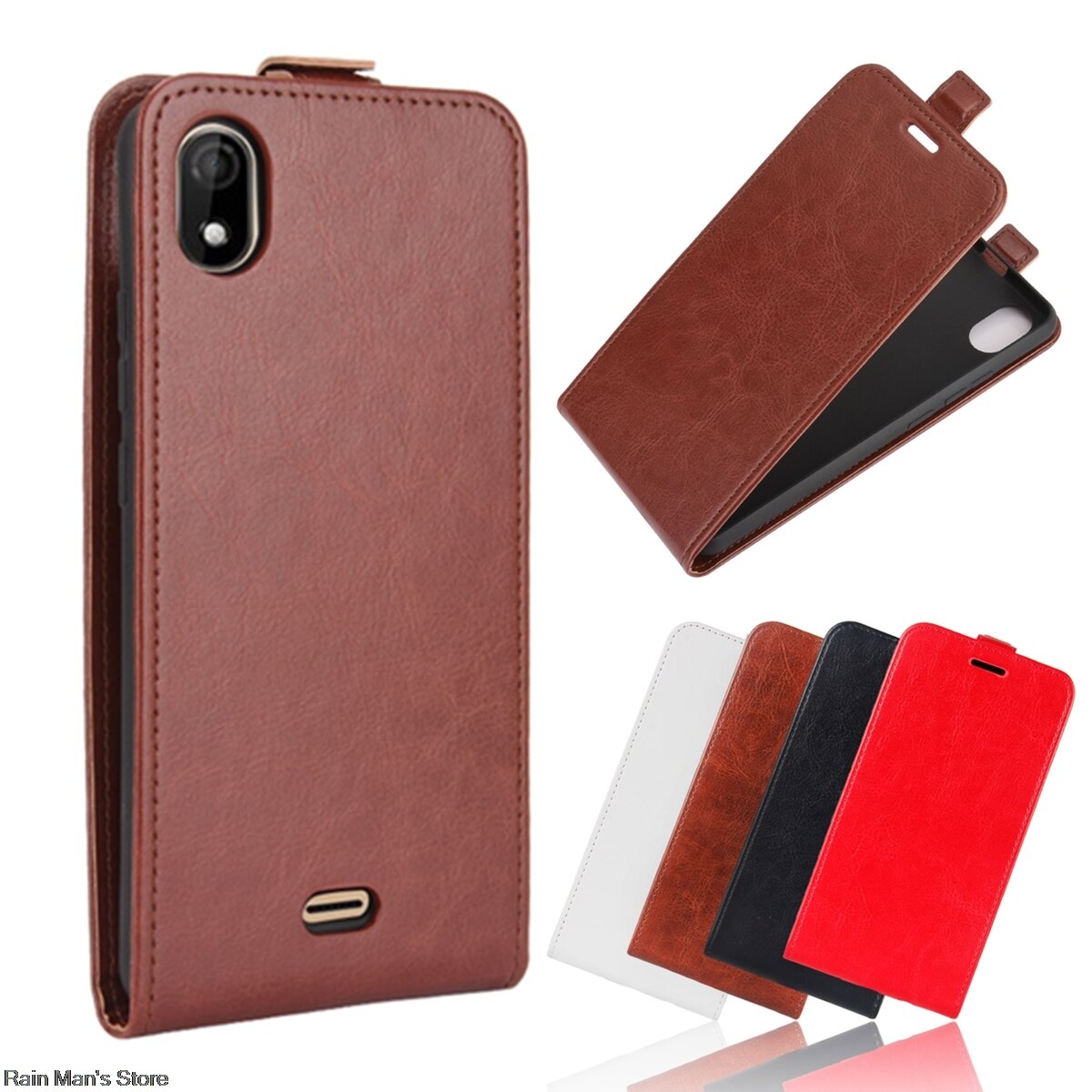 fallen für Wiko Y61 clamshell leder fallen Magnetische schnalle Halfter für Wiko Y61 Schutzhülle fallen Geschäft