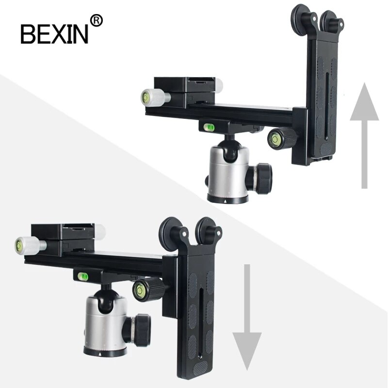BEXIN L-200 Telephoto Lens Bracket Quick Release Plate Mount Adapter Clamp Camera Lens Support For Camera Tripod Ball Head DSLR
