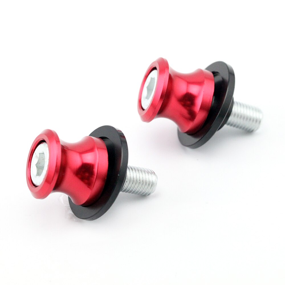 Tornillo de soporte de cadena Swingarm Spools Crash Slider para KTM DUKE RC 125 200 250 390 accesorios de motocicleta, piezas de soporte 10mm tallado: Red