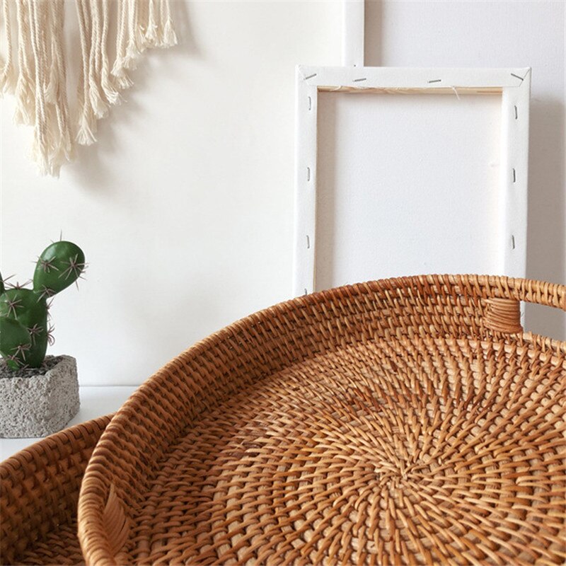 Vintage rattan magazine rack holder rotan lectuurbak 'Elegance