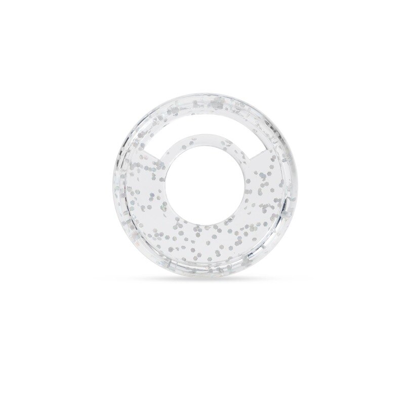 Anneau de reliure en plastique multifonction, 20 pièces, 28mm, trou rond, peut transporter un disque de reliure pour stylo, fournitures de reliure pour ordinateur portable à feuilles mobiles: white dots transpare