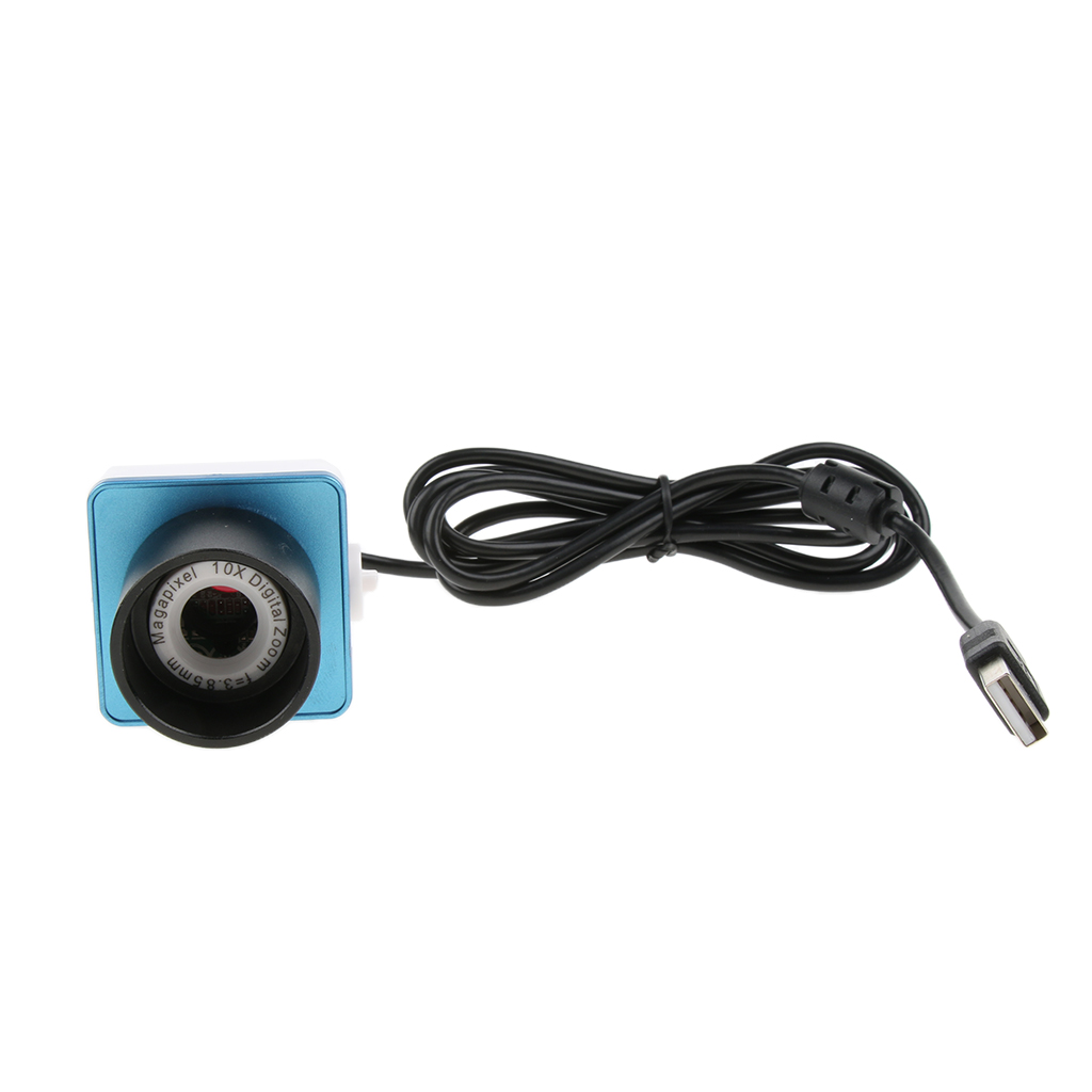 Usb 0.3mp teleskop mikroskop elektronisk okular digitalkamera 1.25 tum /31.7mm ( svart+blå)
