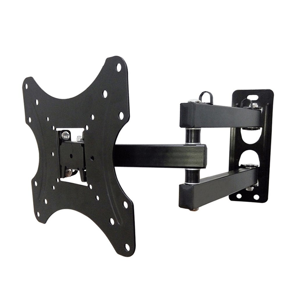 14-27 Inch Telescopic Rotating Bracket Folding Monitor Bracket Durable Telescopic Rotary Tv Stand Folding Wall Monitor Stand