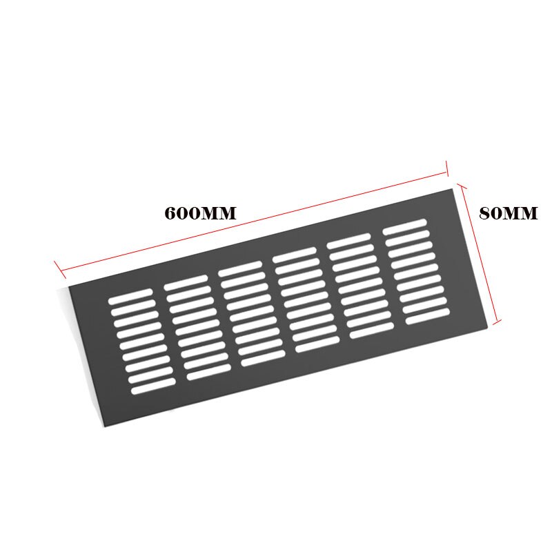 Møbler hardware aluminiumlegering ventilation mesh rektangulært skab garderobe ventilation udluftning