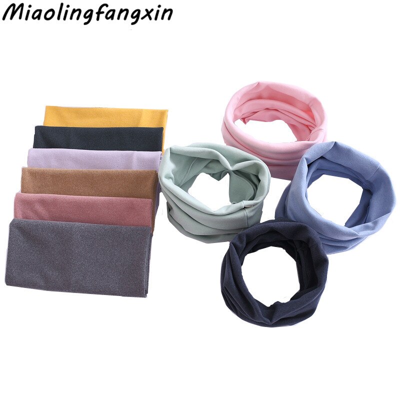 Solid Candy Kleur Baby Sjaal Katoen Ring Sjaal Kinderen Hals Kraag Jongen Kinderen Halsdoek Herfst Winter Meisjes Sjaal