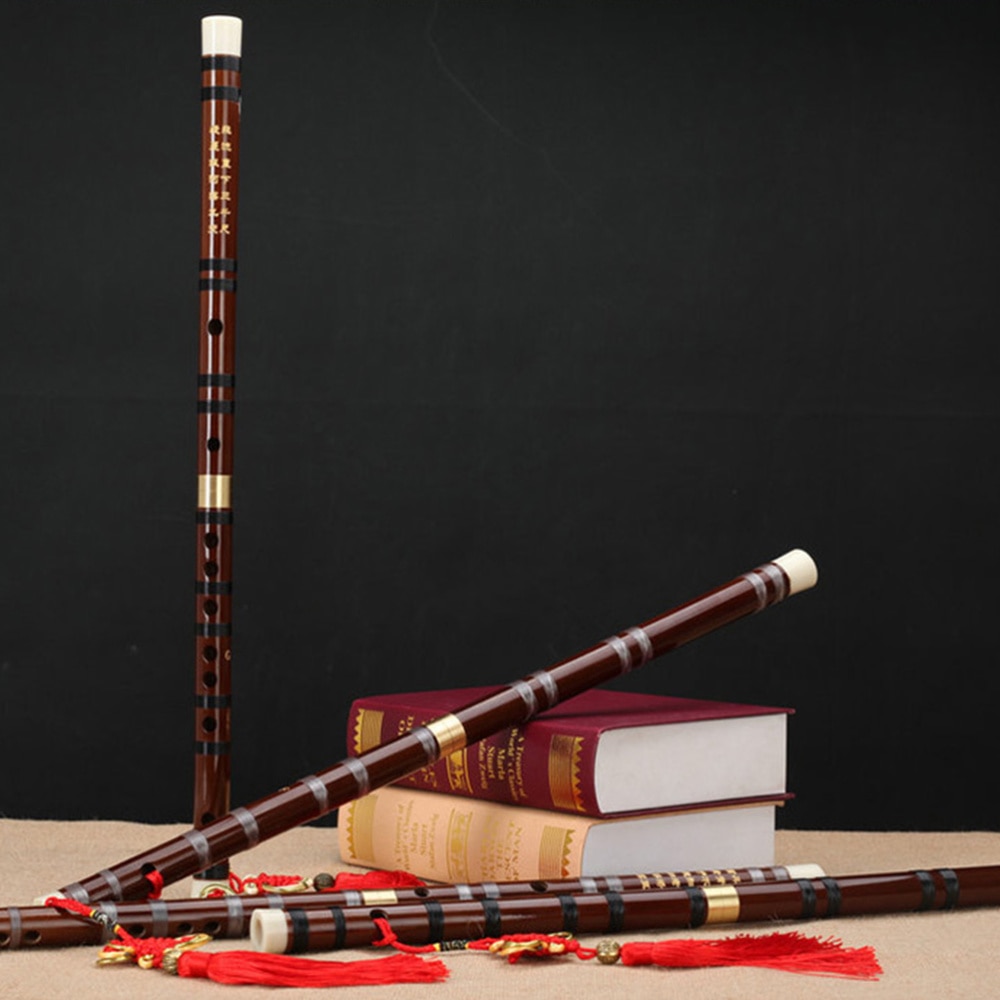 Bamboo Flute Fife Flute Traditional Chinese Musical Instrument Party Supplies Home Decoration for Party (G Patter