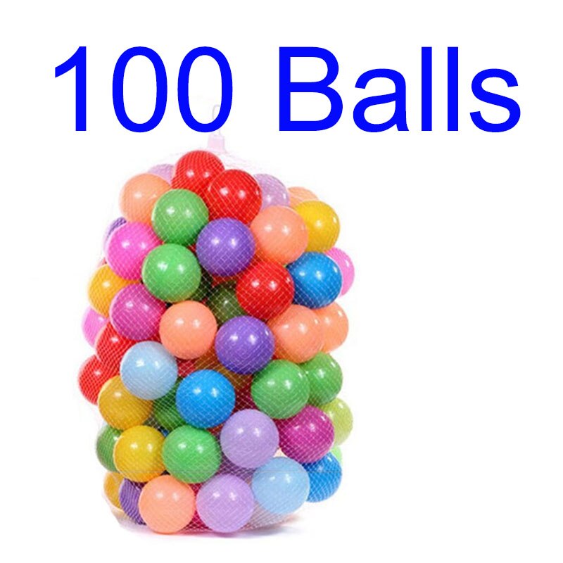 Tienda de campaña portátil 3 en 1 para niños, casa de juegos con cápsula espacial de unicornio, plegable, piscina de bolas para interiores y exteriores, para bebé: 100pcs 5.5cm balls