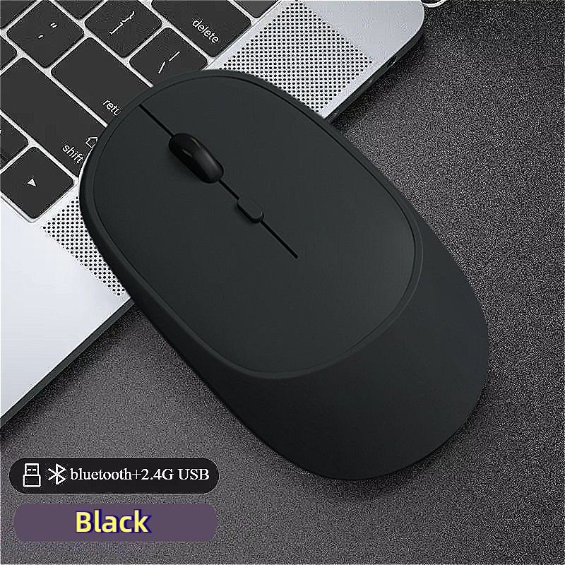 MINGCVIL Wireless Mouse Bluetooth USB Silent Mice Adjustable DPI Ergonomic Rechargeable Gaming Mouse For Xiaomi Tablet: green