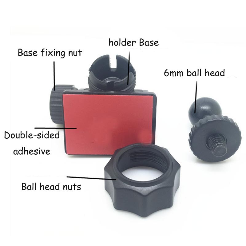 Mini 6mm Schraube Kopf Auto Montieren Kamera Halfter DVR DV GPS Stand Auto Video 3M Aufkleber Halfter Auto Styling Klebstoff Stativ Halfter