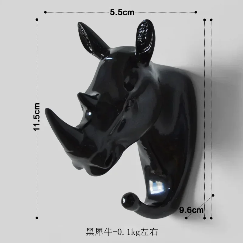 Muur Gemonteerde Haken Dierenkop Rek Kappen Muur Hanger Paard Giraf Elanden Olifant Haken Decoratief Decor Badkamer Accessoires: MULTI