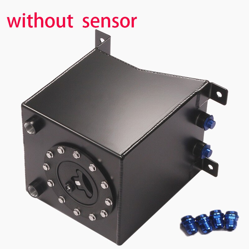 2.5 Gallon 10L Aluminium Fuel Surge tank mirror polish Fuel cell foam inside, with sensor/ Without Level Sender