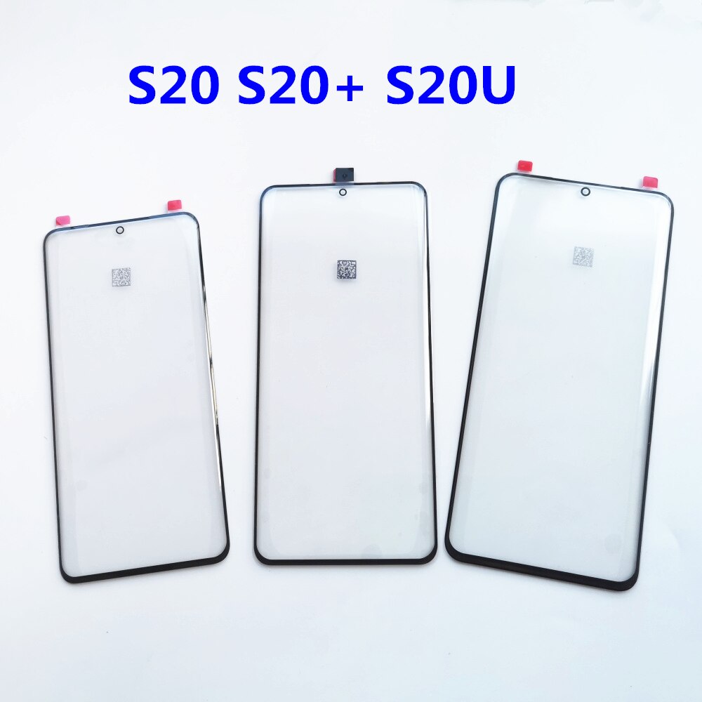 Lcd frente lente exterior para samsung galaxy s10 s10 plus 5g g975 s20 s20 + tela de toque vidro s10 5g g977 substituição quadro adesivo