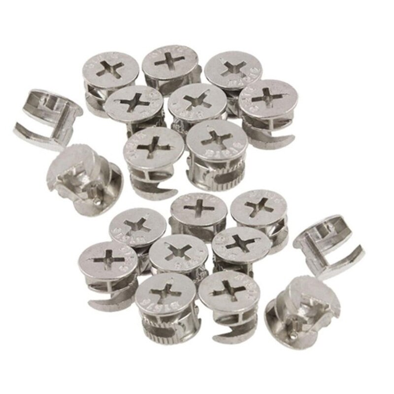 75 Pcs Furniture Connecting Cam Lock Fittings, Furniture Connecting Fastener Cabinet Connectors Hardware Bolts