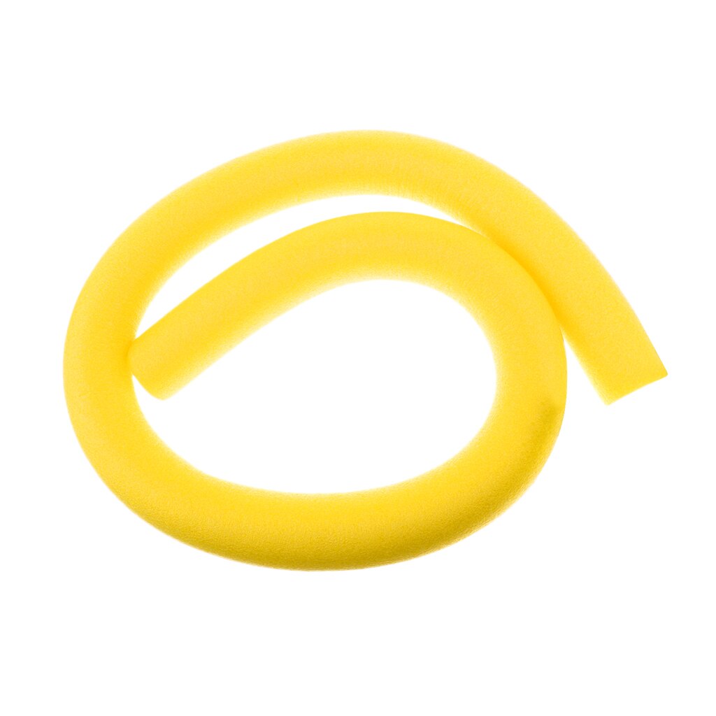 Enfants adulte flottant piscine nouille solide noyau eau flotteur mousse 150cm: Jaune