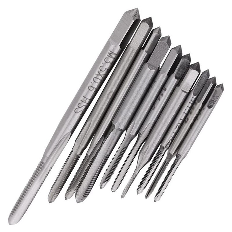 31Pcs M1-M2.5 Metric Tap and Die Set Die Wrench Set & 10Pcs Mini Tap Drill Bit Machine Metric Thread Tap Set Screw Tap